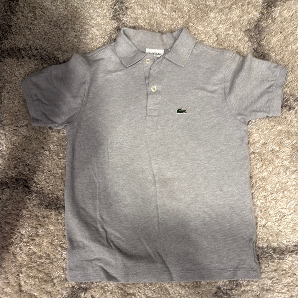 Lacoste Kids Gray Polo Shirt